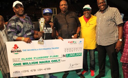 Fijabi wins N1m cash prize in GOtv Boxing Night