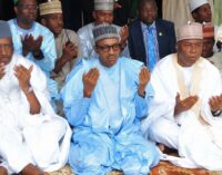 Buhari ‘escapes’ mob at praying ground