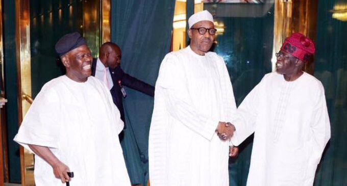 Tinubu meets Buhari at presidential villa