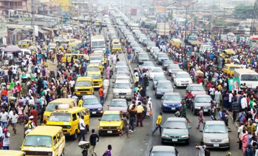 Lagos in total traffic lockdown