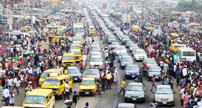 Lagos in total traffic lockdown