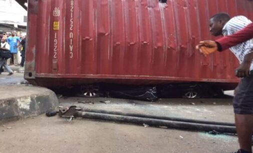 Another container falls in Lagos — second case in 24 hours