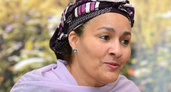 Amina Mohammed, minister-designate, gets US award