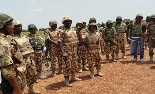 The president is proud of you, Buratai tells troops