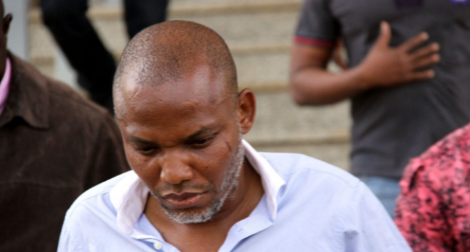 Nnamdi Kanu has been placed under house arrest, says lawyer
