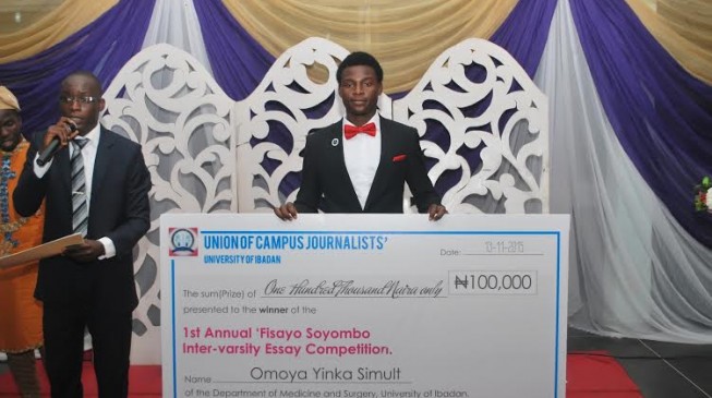 Omoya, UI medical student, wins 1st ‘Fisayo Soyombo inter-varsity essay contest