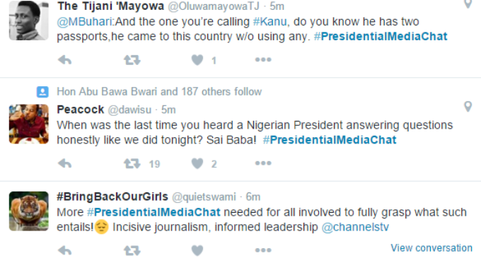 ‘Buhari is a democratically-elected dictator’ and other Twitter reactions to PMB’s media chat