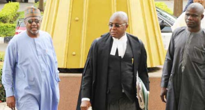 Give me bail or stop my trial, Dasuki tells court