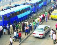 Commotion as Lagosians struggle for BRT ticket in Ikorodu