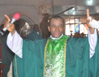Mbaka present as Uzodinma is sworn in as Imo governor