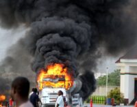 Tragedy averted as NNPC tanker bursts into flames