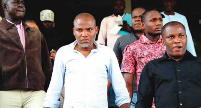 Masked witnesses ‘can’t testify against Kanu’