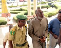 Metuh brought to court in handcuffs