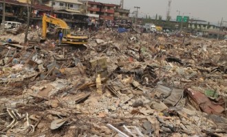 Like Fashola, Ambode demolishes market in Oshodi