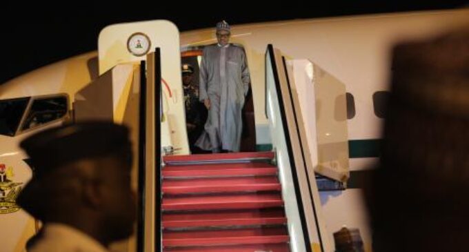 Buhari returns after 6 days vacation