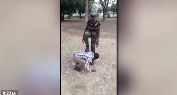 TRENDING: Female cadet officer tortures civilian for complimenting her beauty