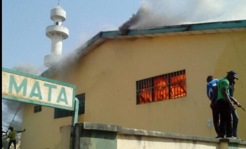 Jos central mosque records fire outbreak