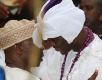 Ooni: I knelt before Obasanjo for prayers