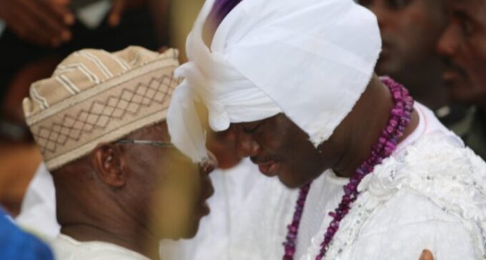 Ooni: I knelt before Obasanjo for prayers