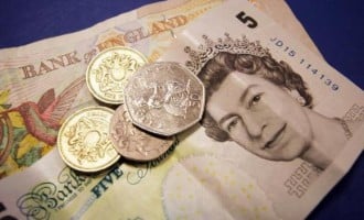 Pound trying to maintain steady after steep decline