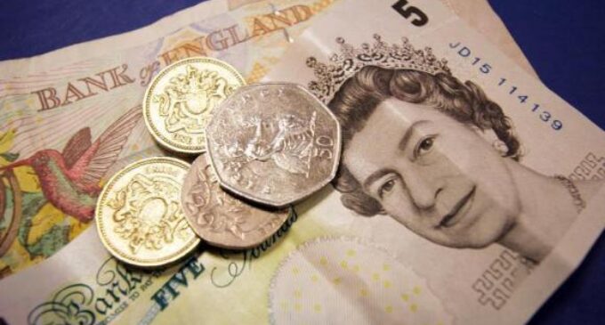 Pound trying to maintain steady after steep decline