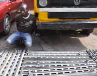 RRS arrests bus driver for ‘stealing’ Eko bridge rails