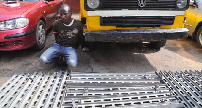 RRS arrests bus driver for ‘stealing’ Eko bridge rails