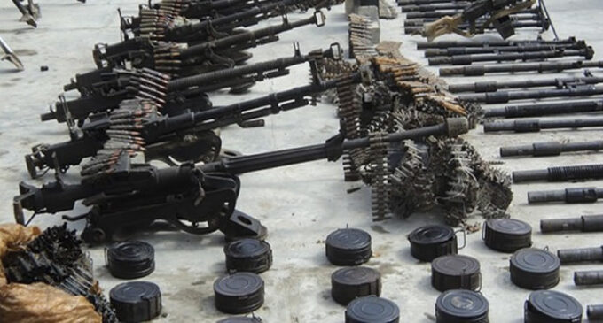 Troops discover largest single arms cache in north-east