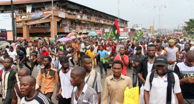 5 Biafra protesters killed, ‘358’ arrested across 4 states