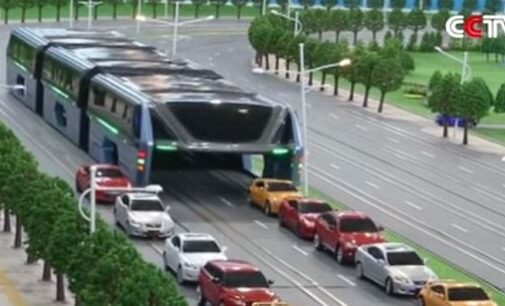 VIDEO: China unveils elevated bus, to drive over cars