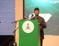Jonathan’s govt wasted $15bn on fraudulent procurement of arms, says Osinbajo
