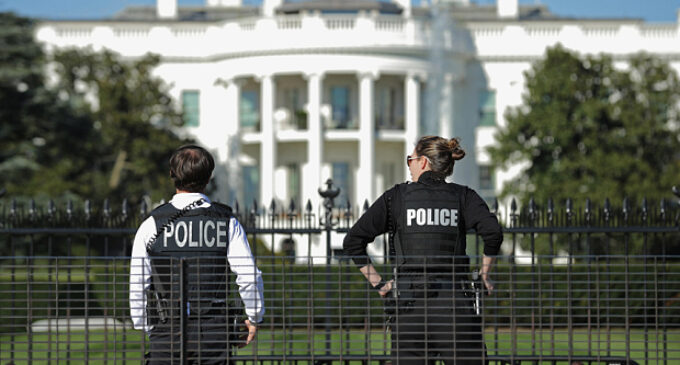 White House on lockdown after nearby shooting