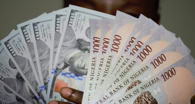 Naira gains, now exchanging for 468/$1