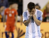 FIFA slams 4-game ban on Messi for insulting referee