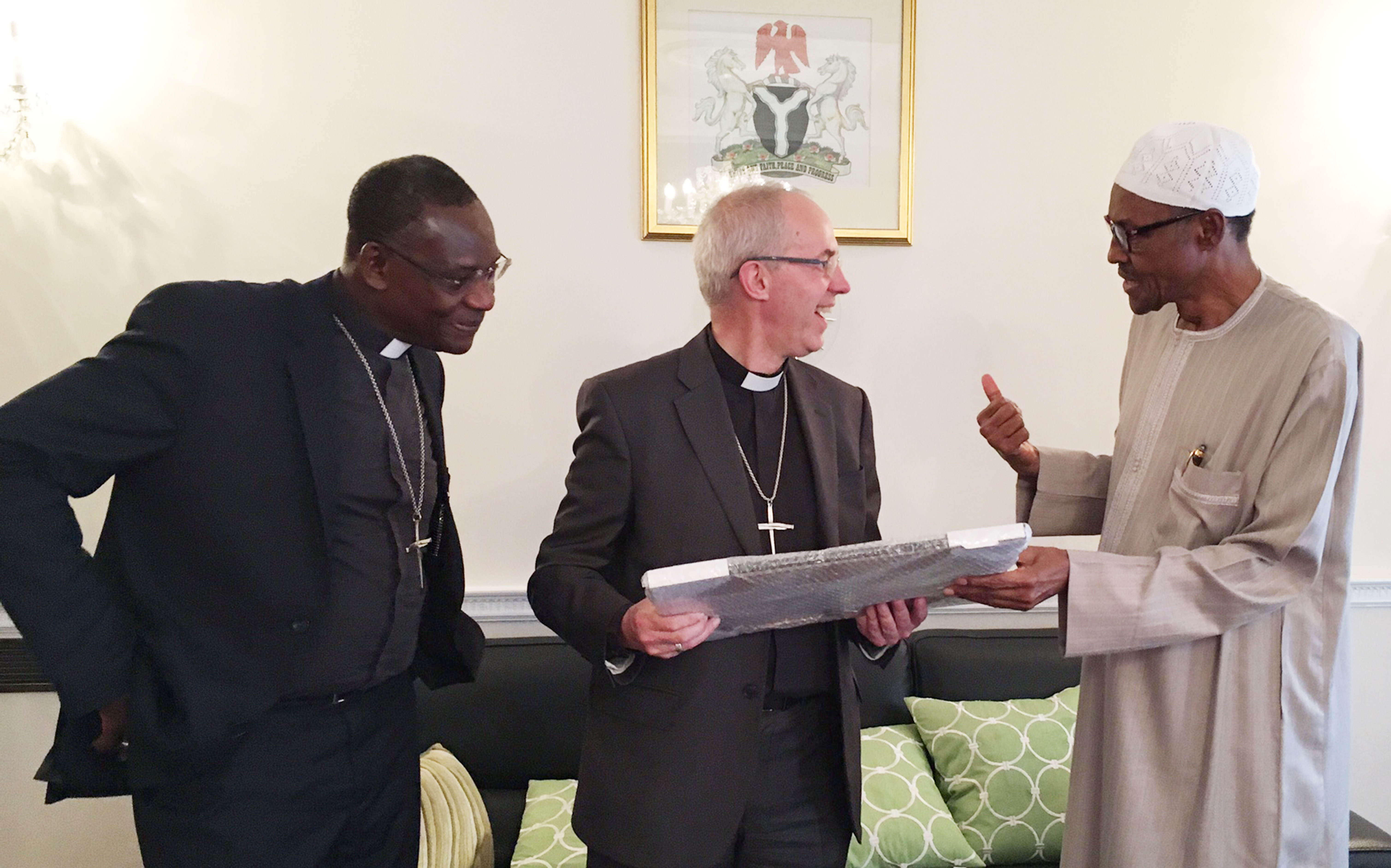 PRESIDENT BUHARI RECEIVES ARCH OF CANTERBURY 2