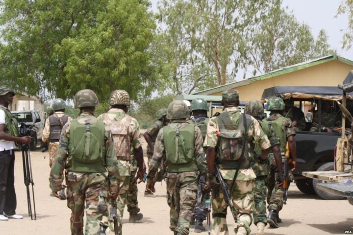 File photo of soldiers in a barrack