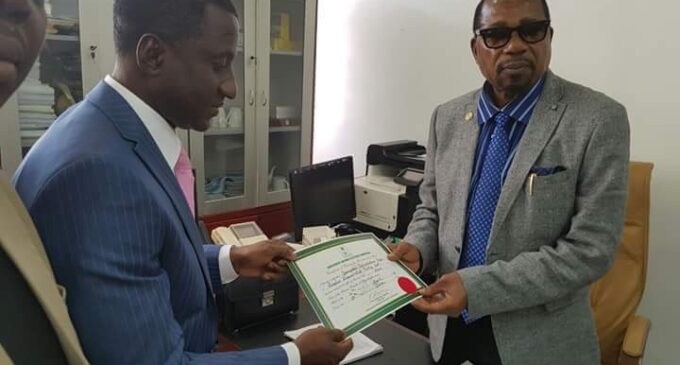 INEC issues Ogah certificate of return as Abia gov