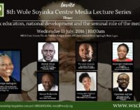 Wole Soyinka centre for investigative journalism holds lecture on taxation