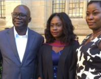 Like father, like daughter… Abati’s daughter graduates with First Class