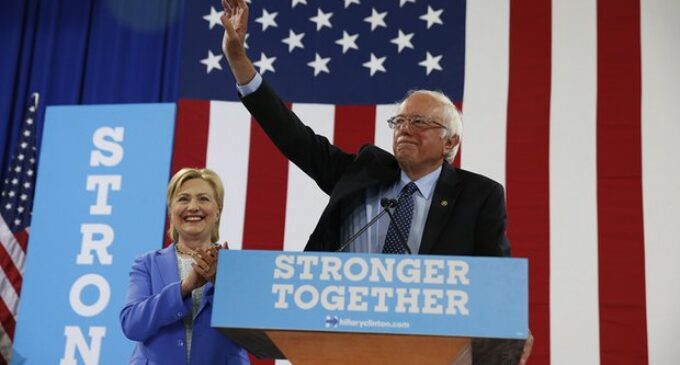 Sanders endorses Hillary Clinton for US president