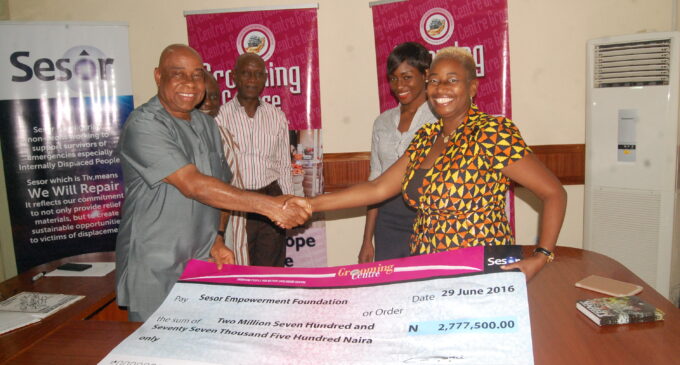 Sesor, Grooming Centre support 50 female IDP businesses with N2.7m
