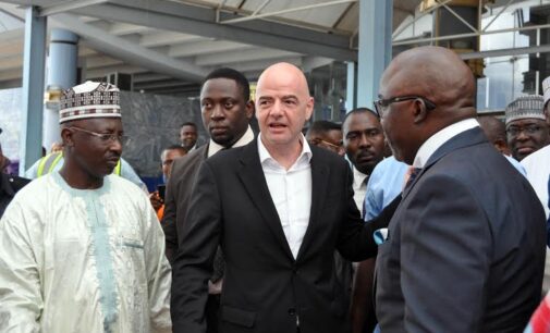 Infantino arrives Abuja to the welcome of Pinnick, 17 African FAs