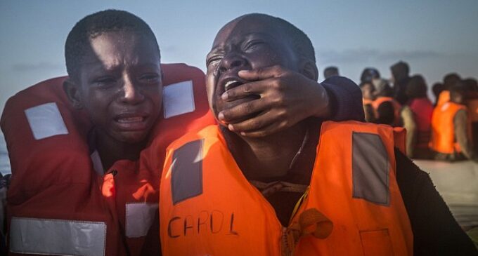PHOTOS: Nigerian siblings in distress as mother dies in the Mediterranean