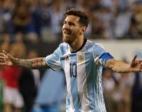 FIFA lifts Messi’s four-game ban