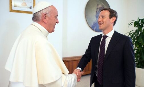 Mark Zuckerberg, Facebook founder, meets Pope Francis