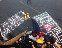 Black Lives Matters protesters shut runway of London City Airport