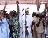 Buhari attends first APC governorship campaign since assuming office