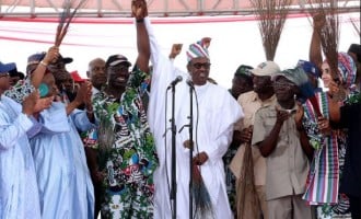 Buhari attends first APC governorship campaign since assuming office