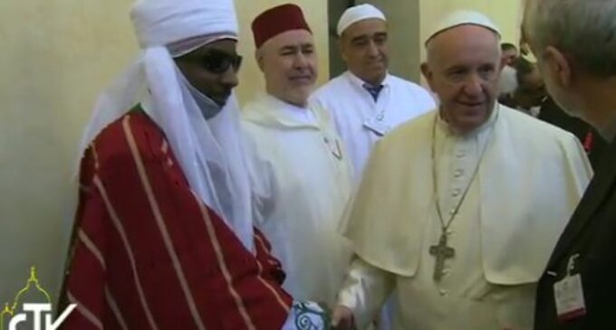 PHOTOS: Sanusi meets Pope Francis, Archbishop of Canterbury