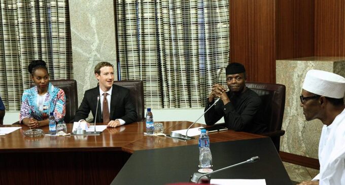 We’re not used to successful people jogging in the streets, Buhari tells Zuckerberg